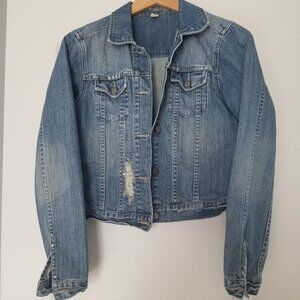 American Eagle Denim Jacket with Bling Medium